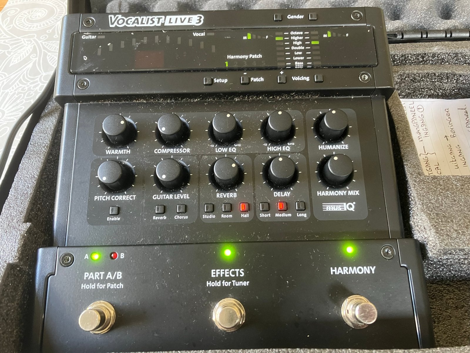 TC Helicon VoiceLive 3 Extreme Vocal Processor, Ophalen of Verzenden, Zo goed als nieuw, Delay of Echo