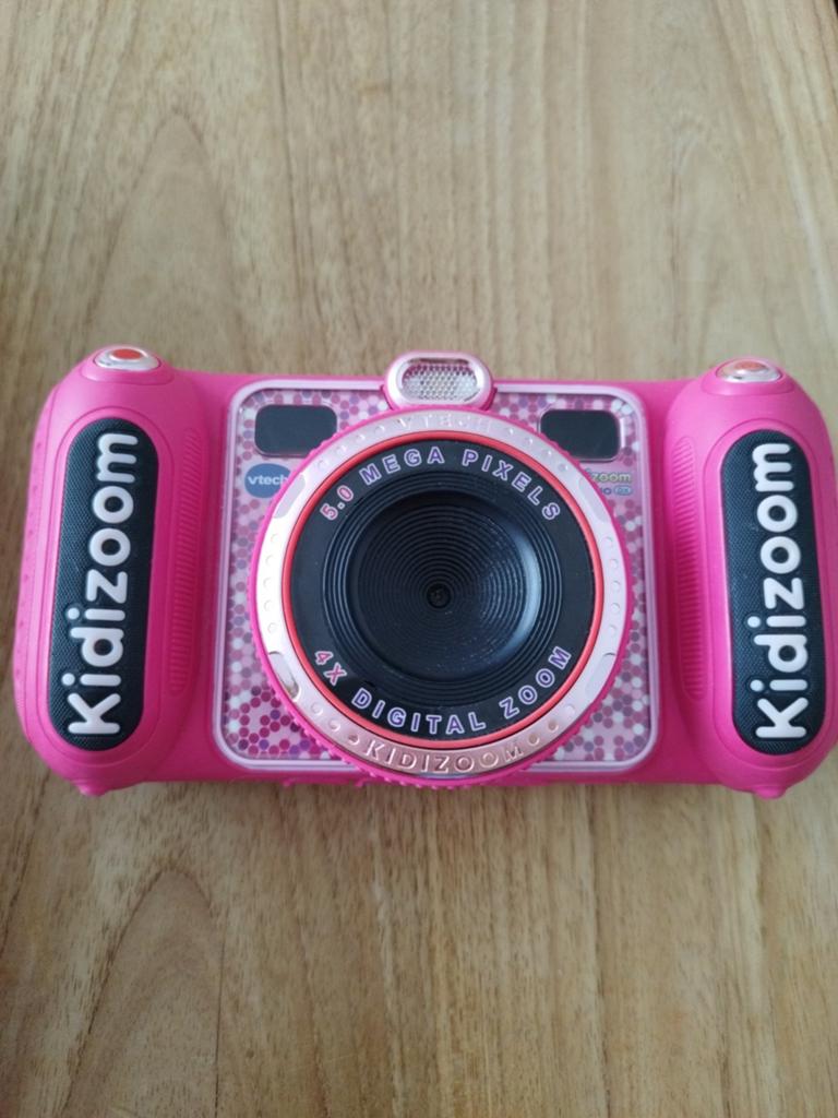 VTech Kidizoom Duo DX kindercamera roze met tas, Compact, Ophalen of Verzenden, Zo goed als nieuw, Overige Merken
