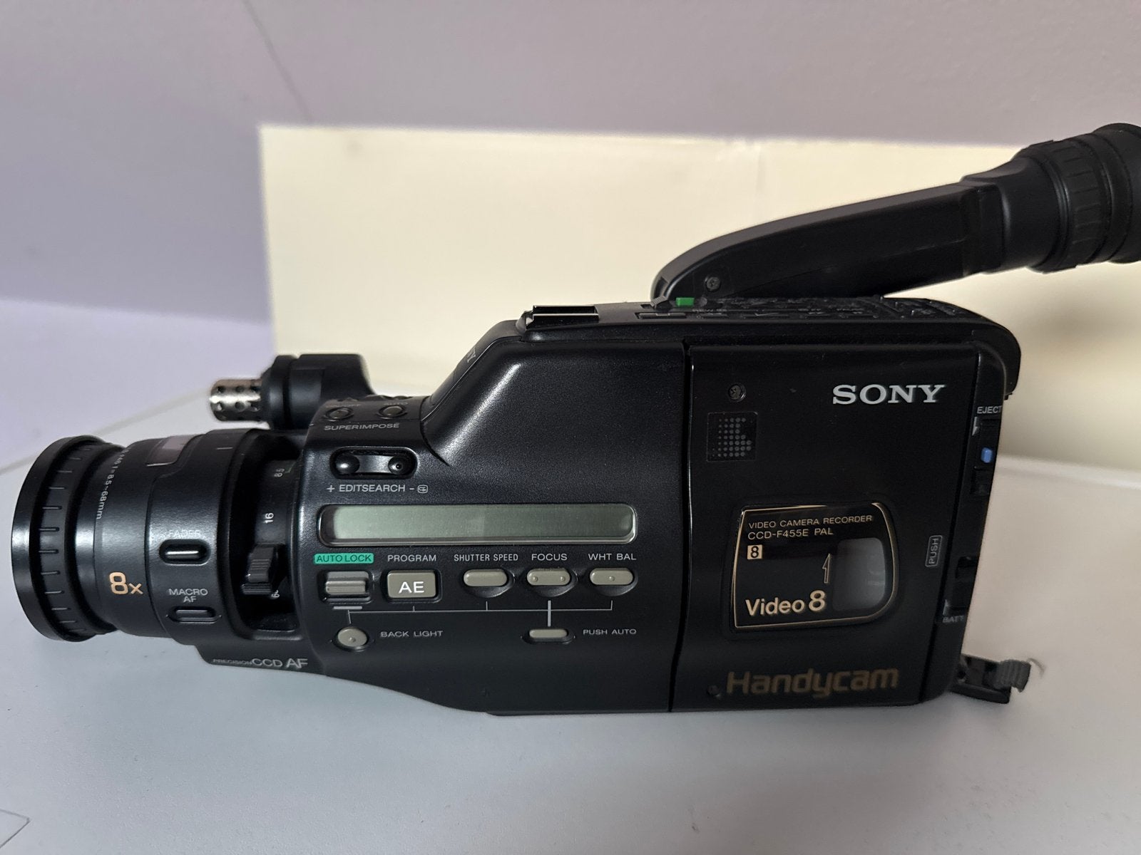 Sony Video 8 Handycam CCD-F455E PAL - Vintage Camcorder, Ophalen of Verzenden, 8mm, Camera