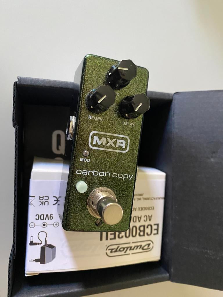 MXR carbon copy mini (met adapter), Muziek en Instrumenten, Effecten, Ophalen of Verzenden, Gebruikt, Delay of Echo