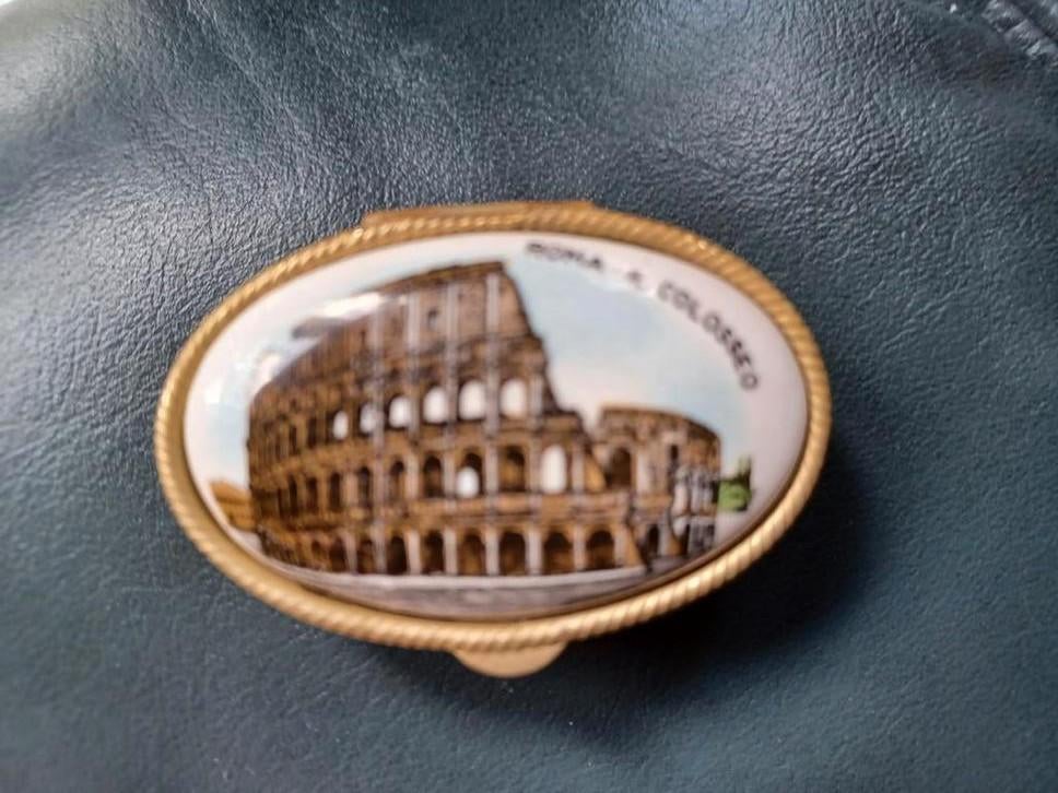 Vintage Pillendoosje met Colosseum Afbeelding - Rome, Ophalen of Verzenden
