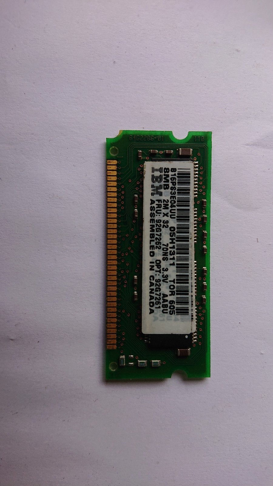 Vintage 8 mb fast page 72 pins sodimm IBM, Ophalen of Verzenden, IBM