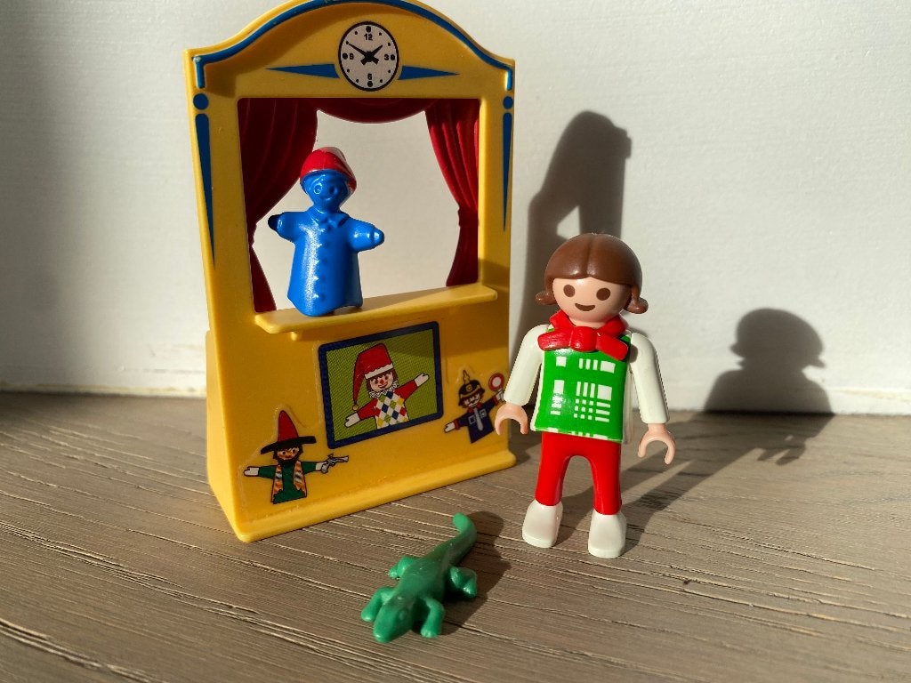 Playmobil 4664 - Poppentheater - compleet, Complete set, Ophalen of Verzenden, Zo goed als nieuw, Figuren
