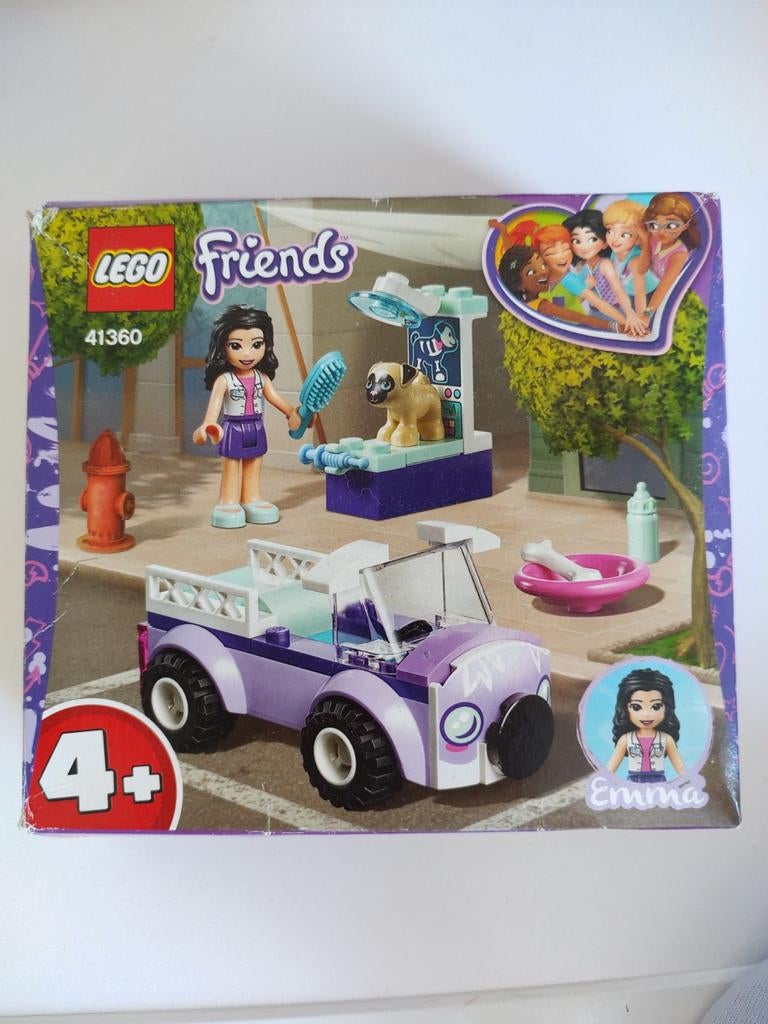 LEGO Friends 41360 Emma's Mobiele Dierenkliniek. , Ophalen of Verzenden, Zo goed als nieuw, Complete set, Lego