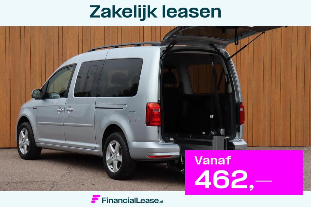 Volkswagen Caddy Maxi 1.4 TSI Trendl. 5p+1 Rolstoel auto bod, Voorwielaandrijving, 12 maanden, 125 pk, Gebruikt