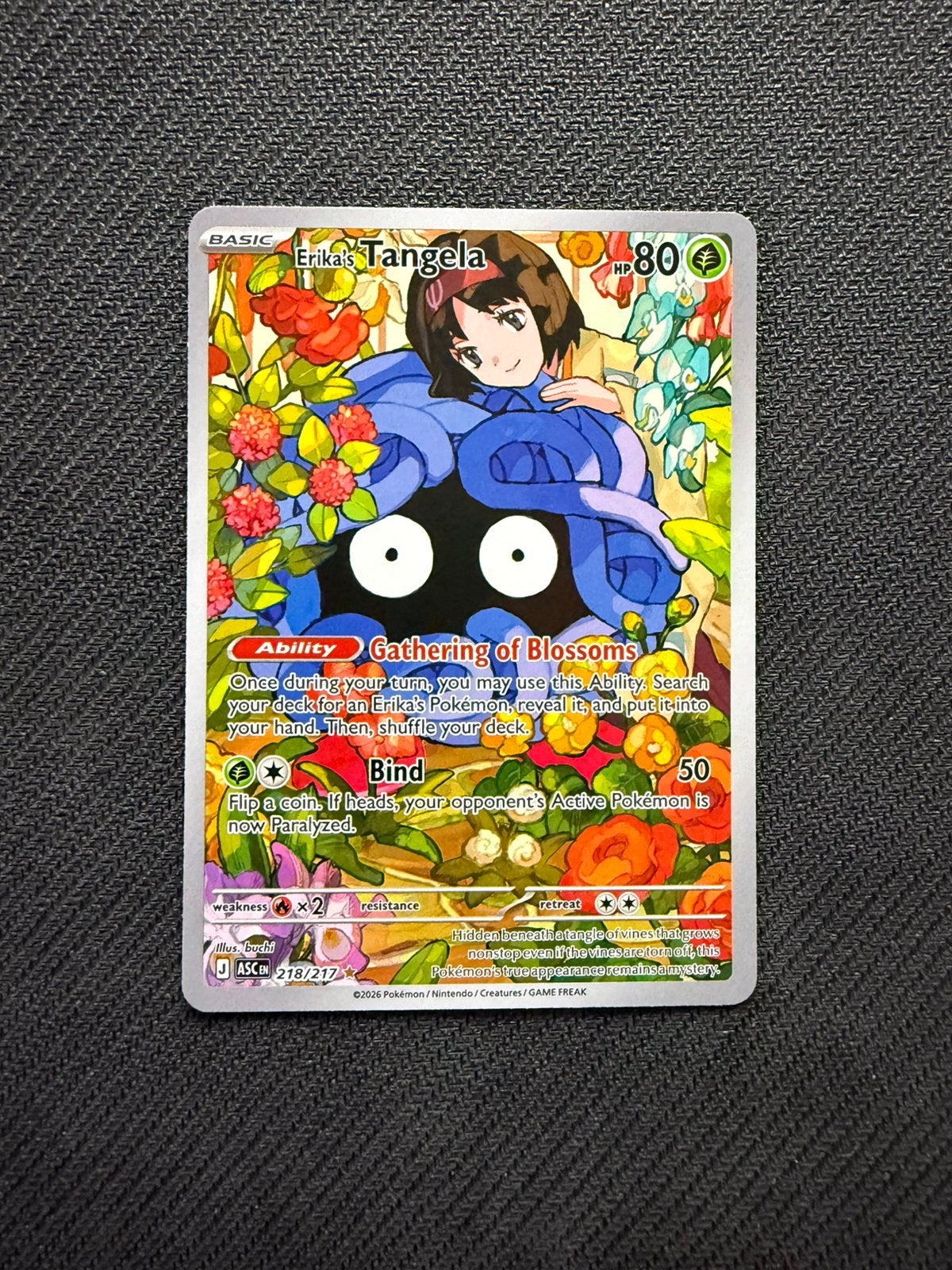 Erika’s Tangela 218/217 Ascended Heroes Pokemon, Ophalen, Nieuw, Losse kaart