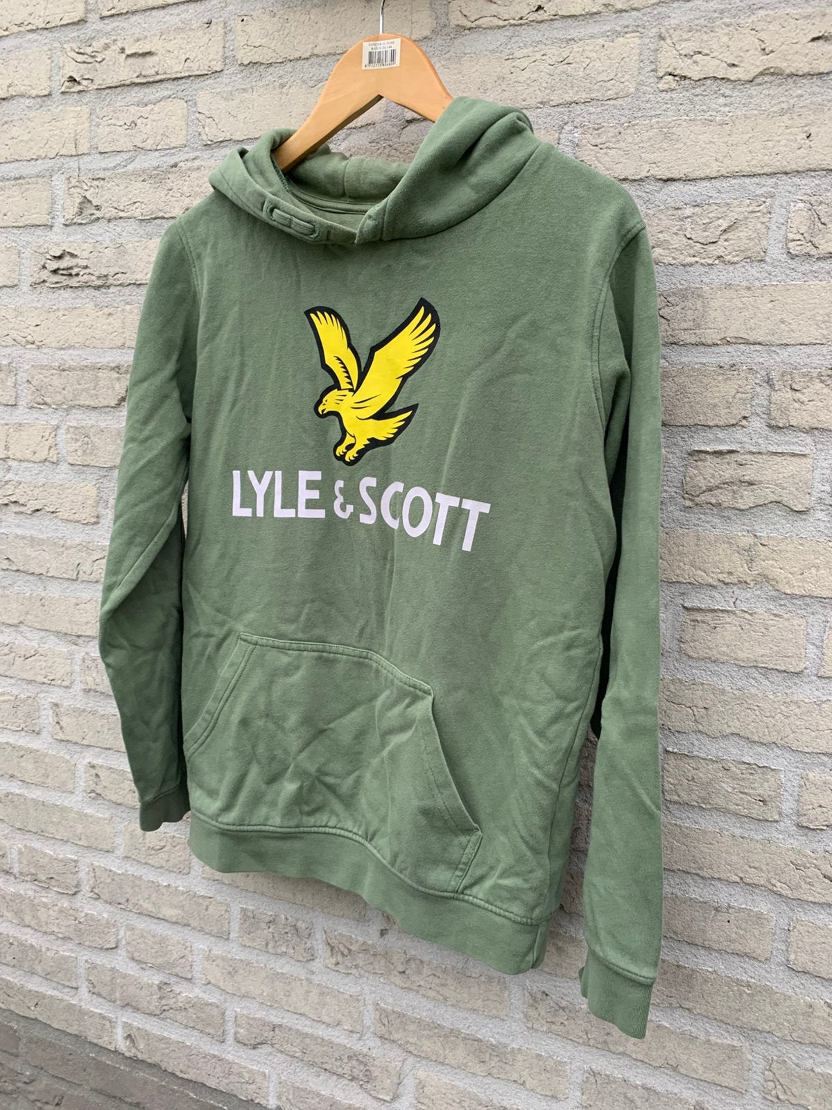 Lyle & Scott hoodie groen - zeer nette staat (14/15 jaar), Ophalen of Verzenden, Zo goed als nieuw, Jongen of Meisje, Trui of Vest