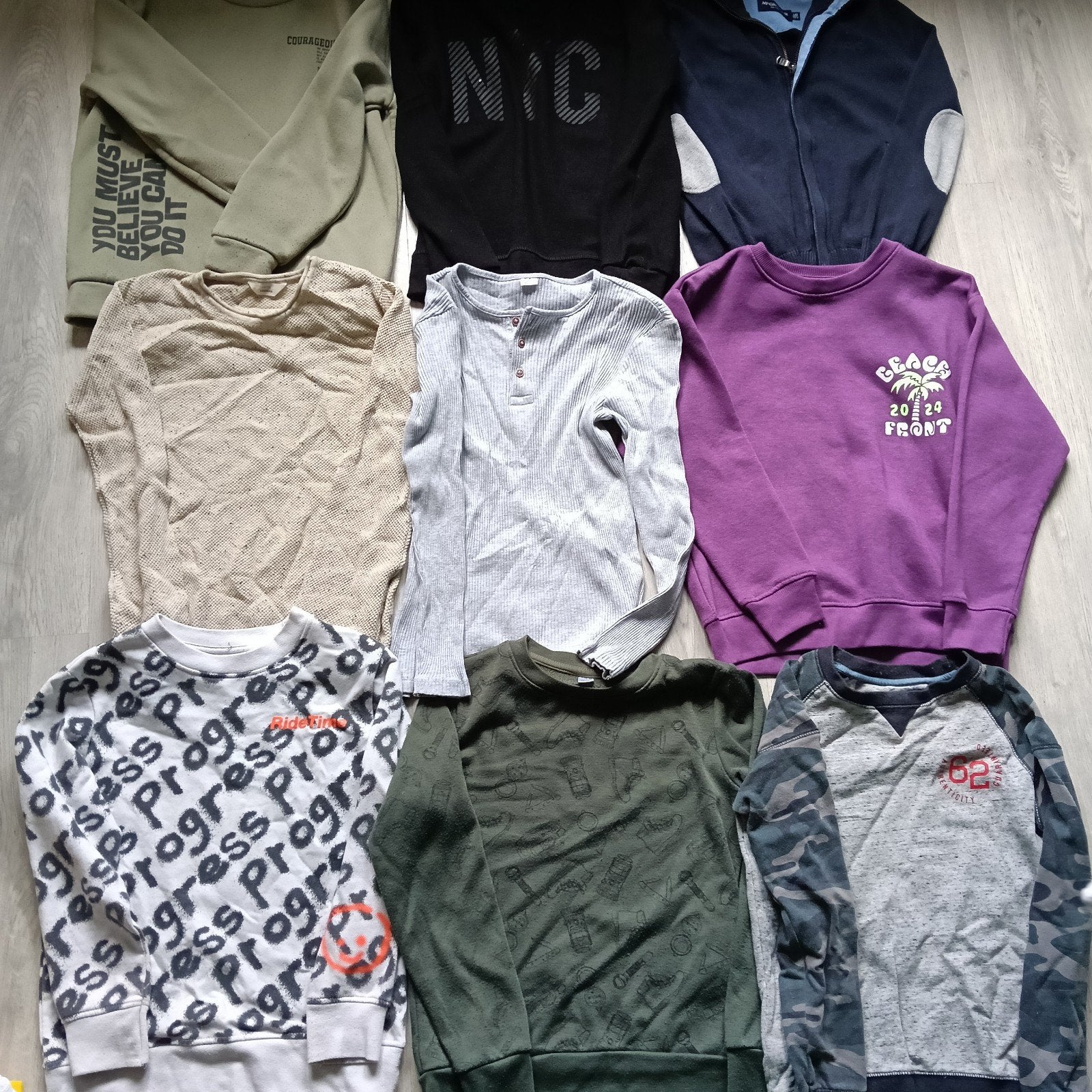 Jongenskleding pakket maat 134-140 (WE, Zeeman, Wibra, C&A), WE, Zeeman, Wibra, C&A, Ophalen of Verzenden, Zo goed als nieuw, Shirt of Longsleeve