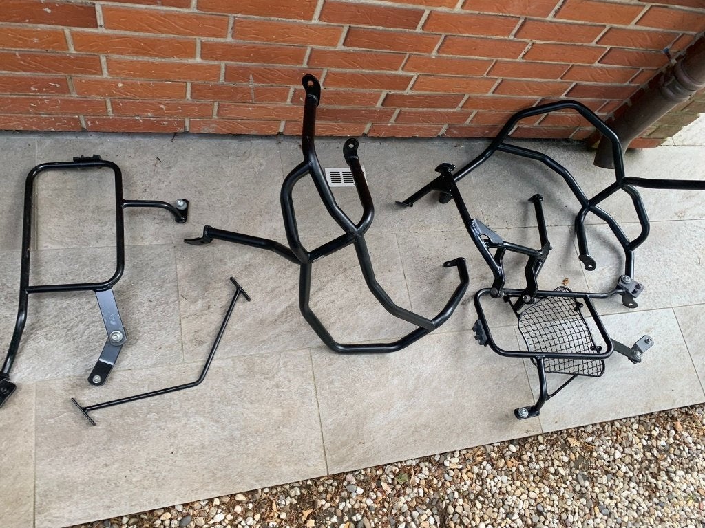 XT660Z Ténéré valbeugels + kofferset + dragers, Ophalen, Gebruikt