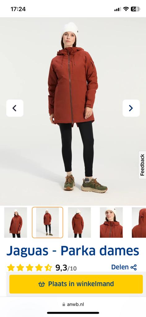 Parka wind en waterdicht dames, Ophalen of Verzenden, Zo goed als nieuw, Maat 38/40 (M)
