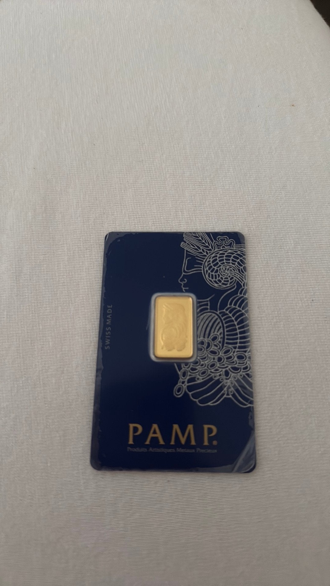 PAMP 5g 24k goudbaar, Ophalen of Verzenden, Goud