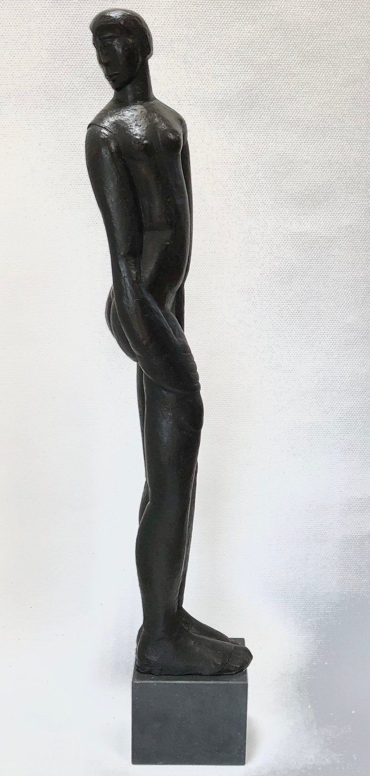 Theo Mackaay, groot bronzen sculptuur; Vrouwenfiguur, Ophalen