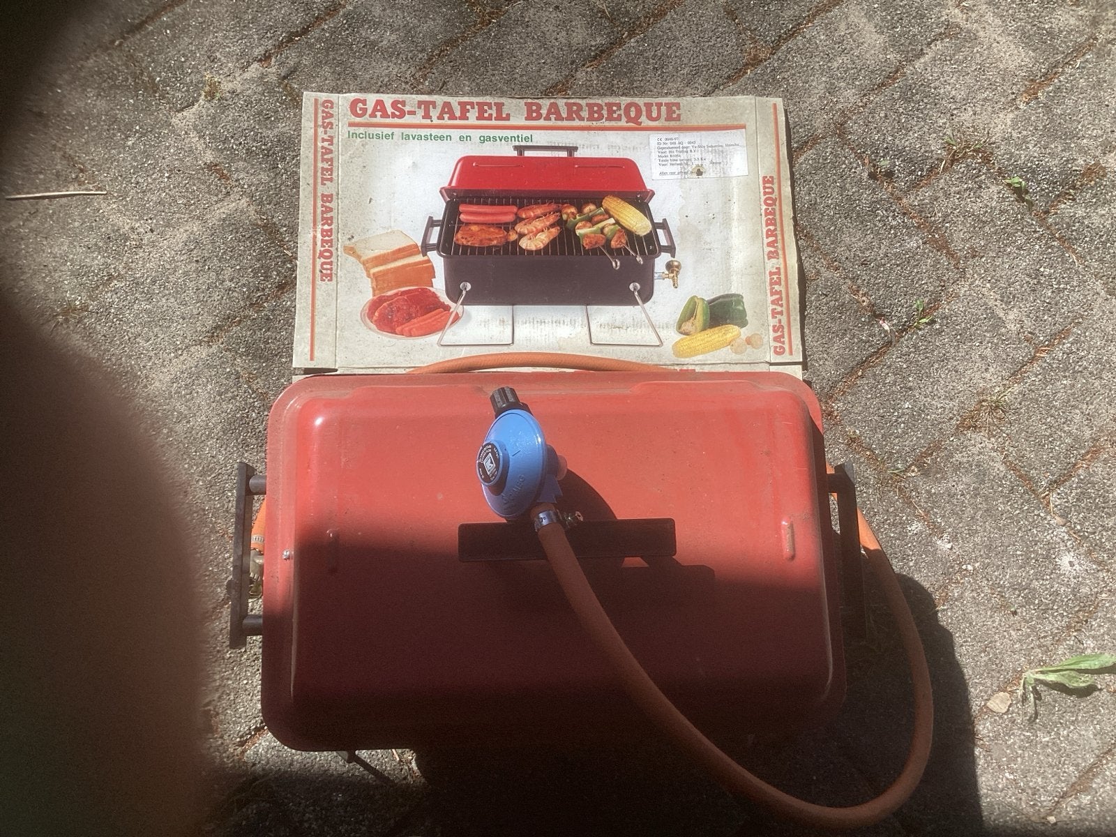 Compacte gasbarbecue - ideaal voor camping of balkon, Ophalen, Gebruikt