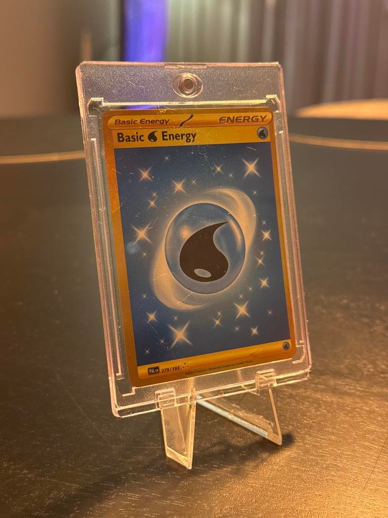 Pokémon Basic Water Energy Kaart (279/193) Paldea Evolved, Ophalen of Verzenden, Zo goed als nieuw, Losse kaart, Foil