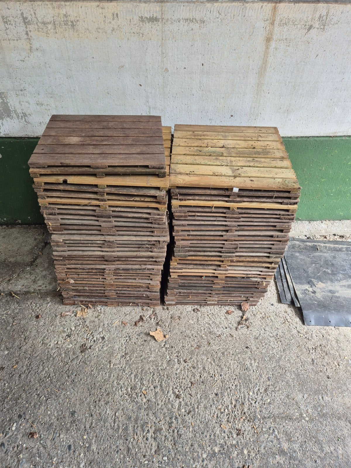 Houten vlonderplaten terras 50 x 50, Ophalen, Gebruikt, Hout