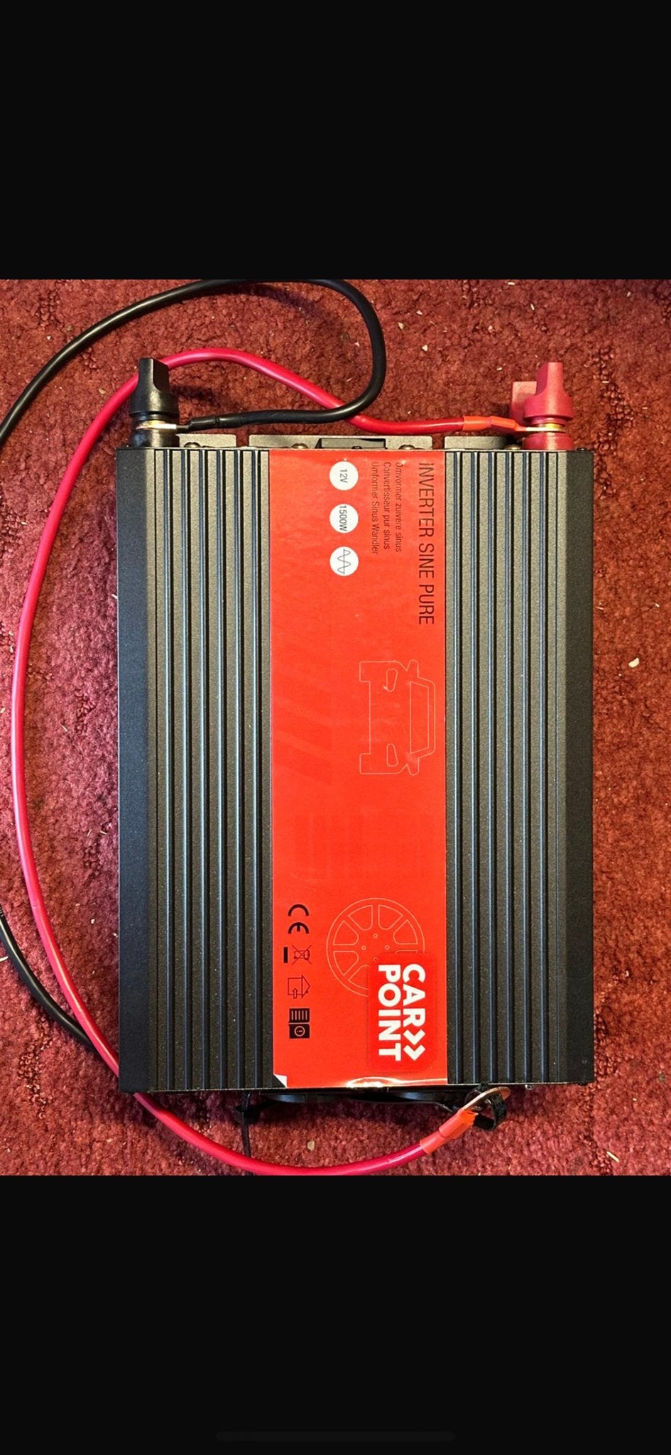 Carpoint Omvormer Pure Sinus 12V naar 230V 1500W, Ophalen, Nieuw, Overige automerken