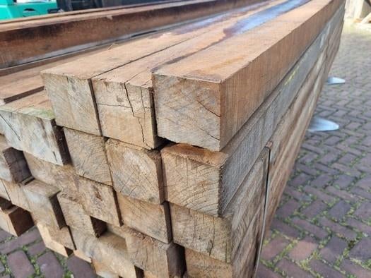 Hardhouten palen 80x80 mm / 8x8 cm / 8.0x8.0 cm, Ophalen, Palen, Nieuw, Hardhout