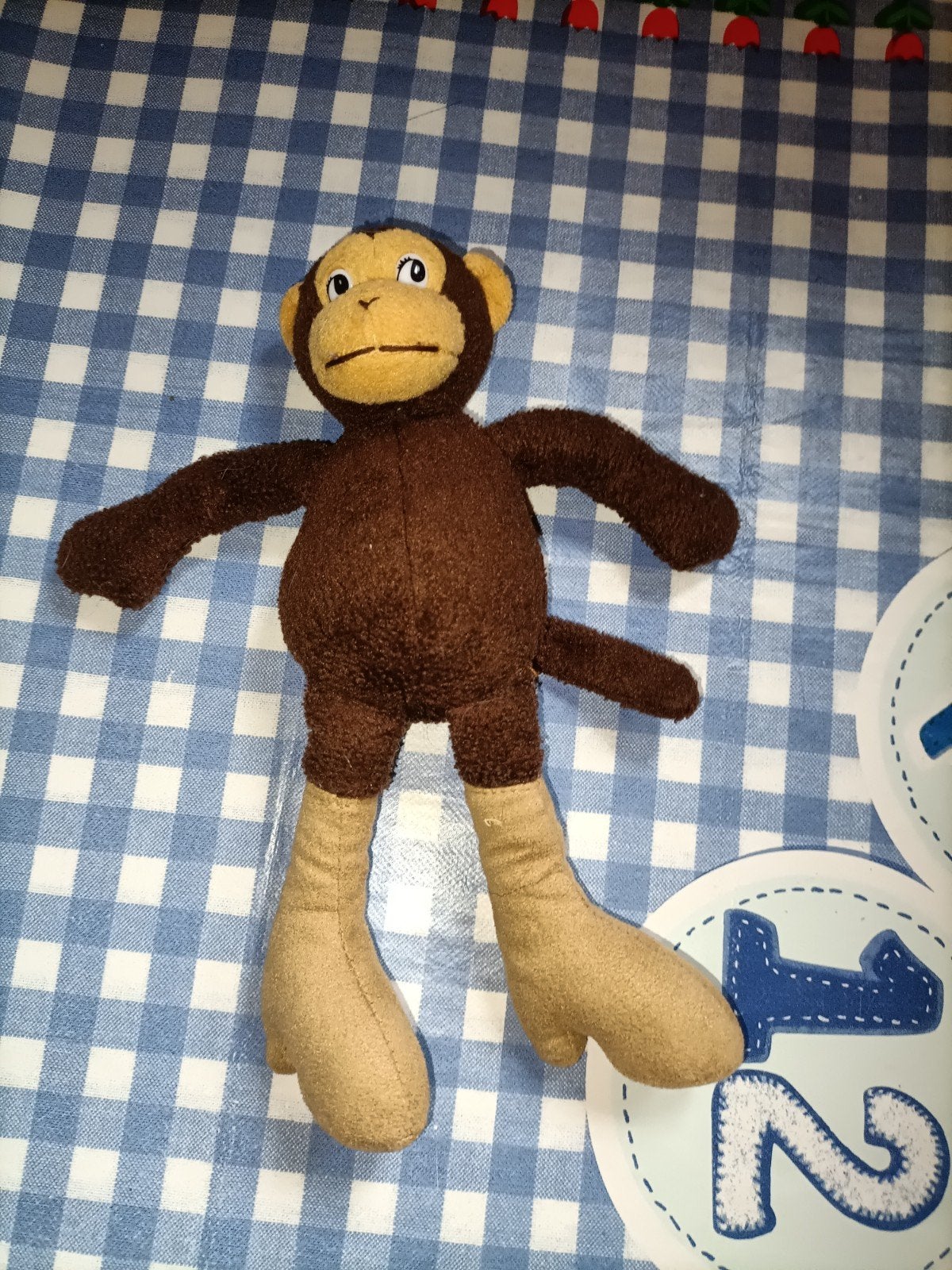 Aap knuffel Jurjen de Vries, Ophalen of Verzenden, Zo goed als nieuw, Overige typen