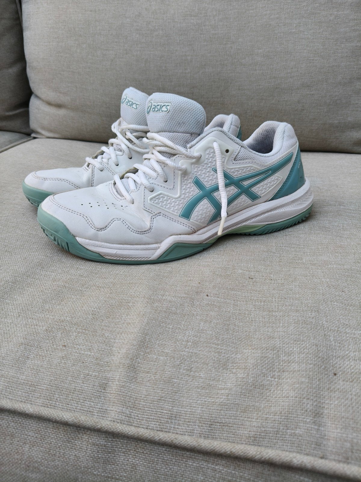 Asics Gel-dedicate 7 clay 1042A168-103, Hardloopschoenen, Ophalen of Verzenden, Zo goed als nieuw, Overige sporten