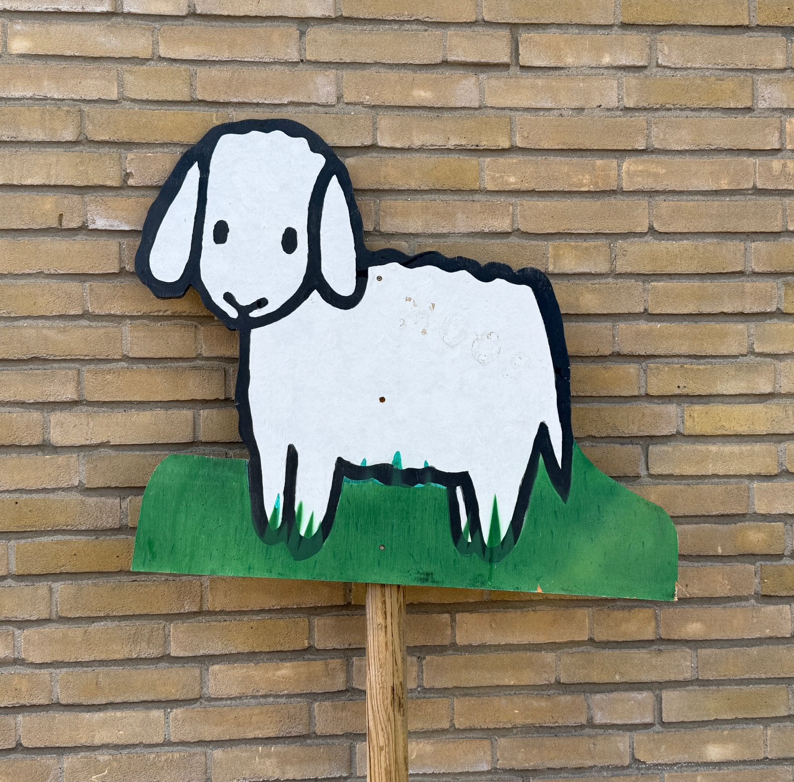 Geboortebord schaap, Kinderen en Baby's, Kraamcadeaus en Geboorteborden, Ophalen, Zo goed als nieuw