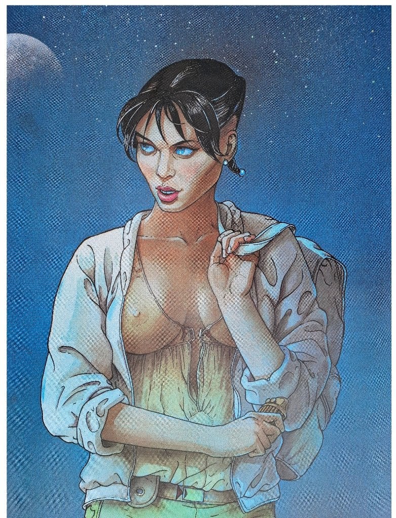 Cyclus van Cyann ✅ XXL-poster ❖ François Bourgeon ~ Nieuw, Rechthoekig Staand, Deurposter of groter, Nieuw, Ophalen of Verzenden