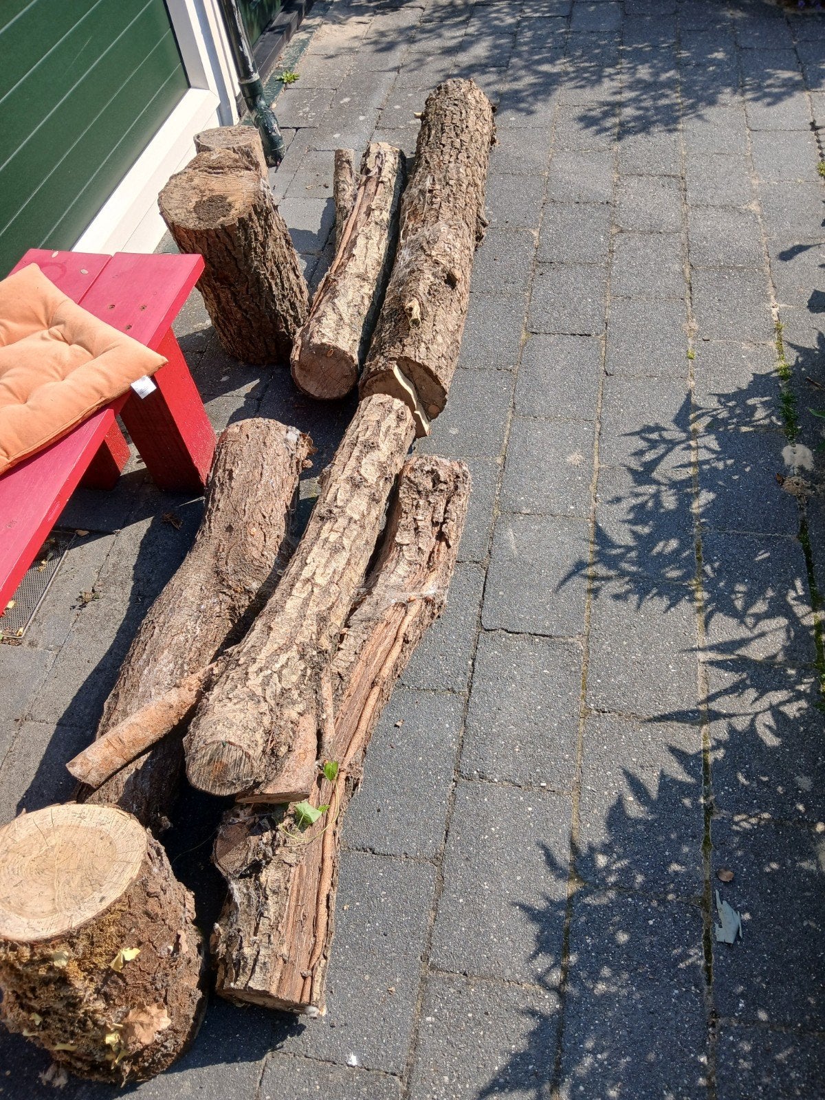 Gratis hout boomstam, Minder dan 3 m³, Ophalen