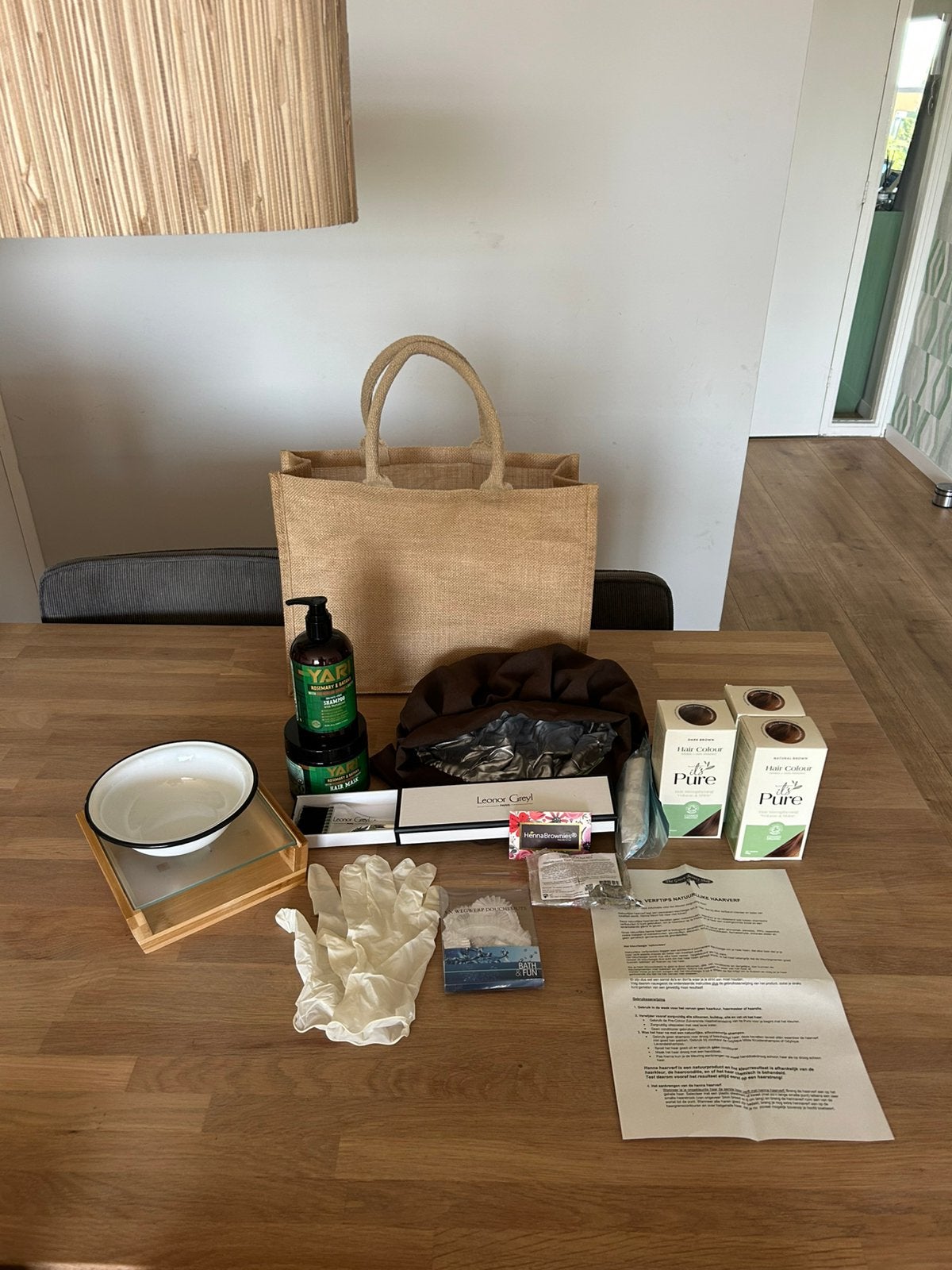 Henna starterspakket: Natuurlijke haarverf en toebehoren, Ophalen of Verzenden, Gebruikt
