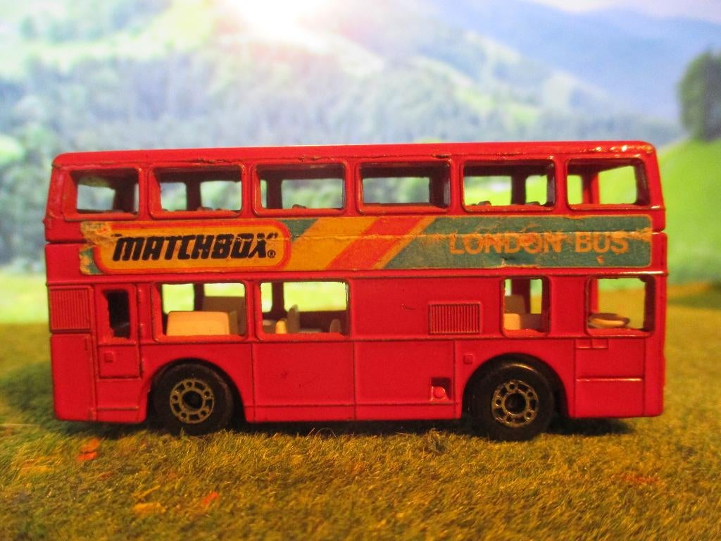 1:124 Leyland Titan London Bus Matchbox Nr.111, Ophalen of Verzenden, Gebruikt, Auto