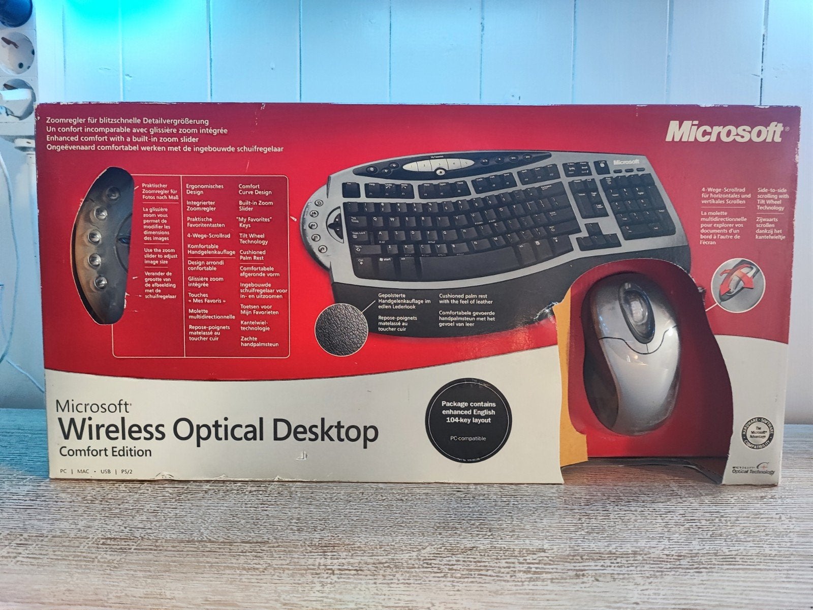 Te koop Microsoft ergonomisch toetsenbord+muis set, Ophalen of Verzenden, Zo goed als nieuw, Overige merken, Ergonomisch