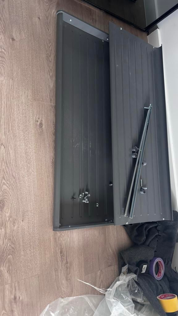 Ikea KOMPLEMENT Uittrekbaar schoenenrek, donkergrijs, Ophalen, 100 tot 150 cm, Zo goed als nieuw, Minder dan 100 cm