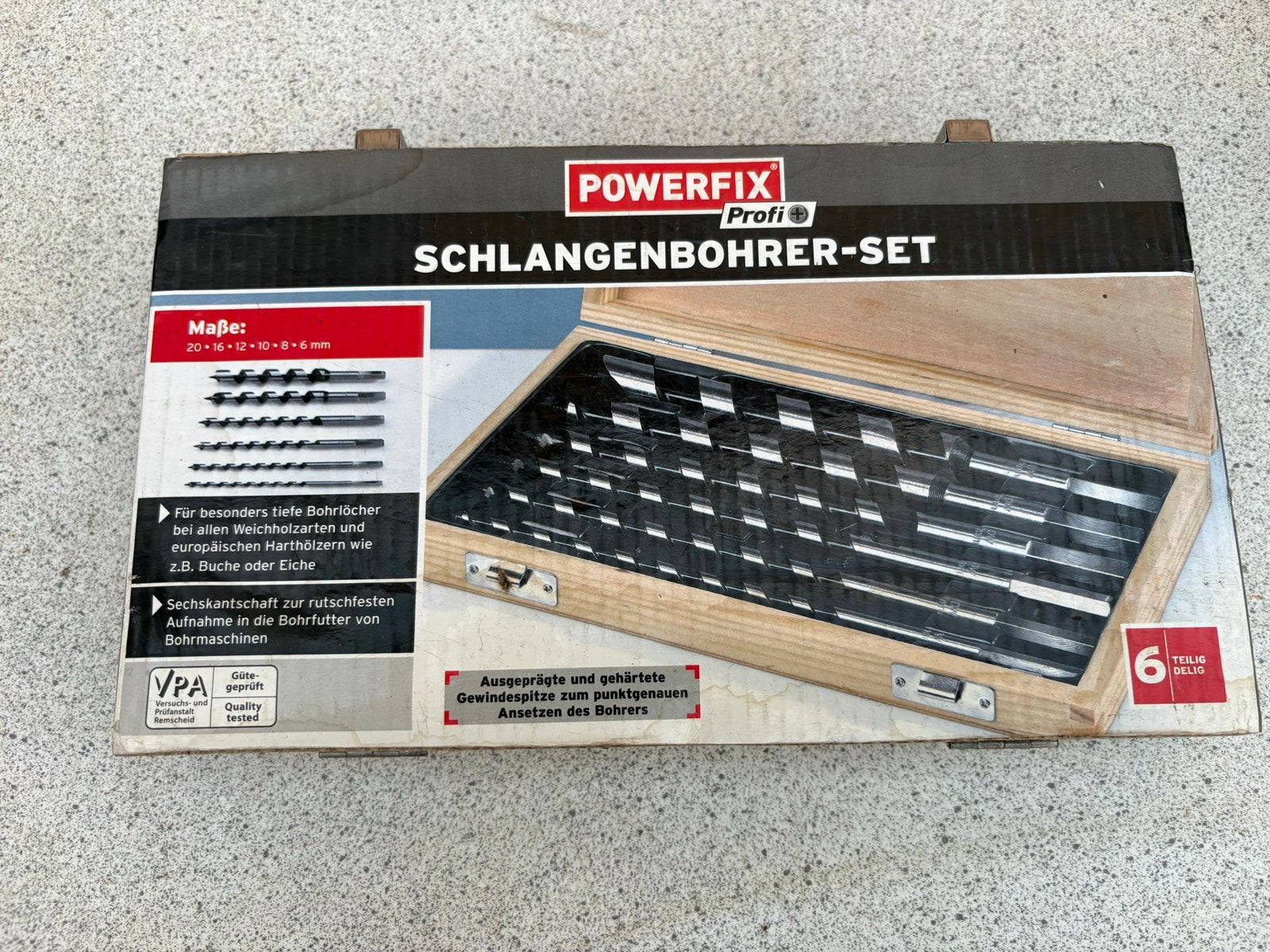 POWERFIX Profi Slangenboor-set - 6-delig, Ophalen of Verzenden, Zo goed als nieuw, Overige typen