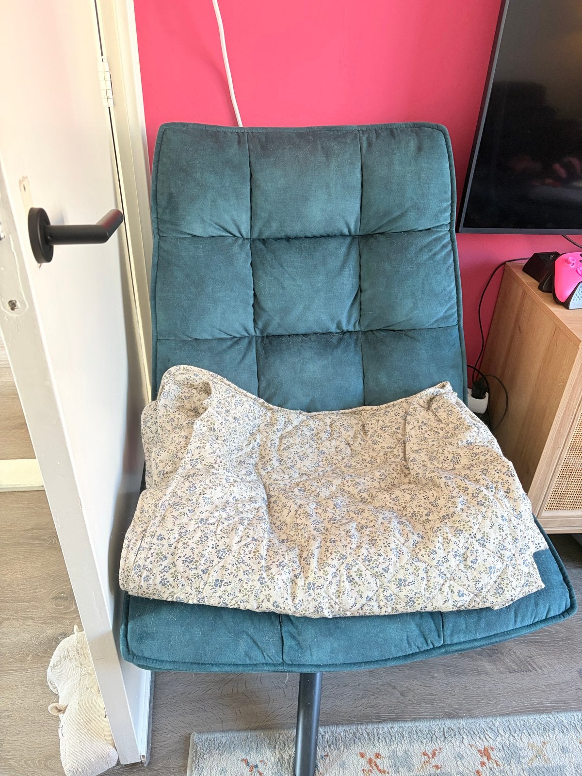 Comfortabele fauteuil, Huis en Inrichting, Fauteuils, Gebruikt, Stof, 75 tot 100 cm, Ophalen
