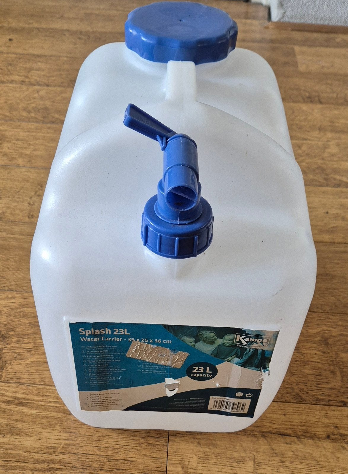 Kampa Splash 23L Water Carrier met kraan, Ophalen of Verzenden, Gebruikt