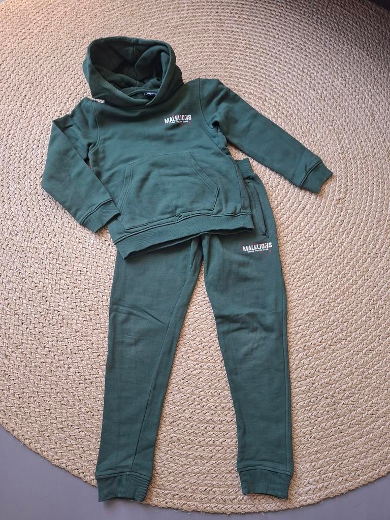 Malelions joggingpak groen - maat 140, Ophalen of Verzenden, Zo goed als nieuw, Maat 140