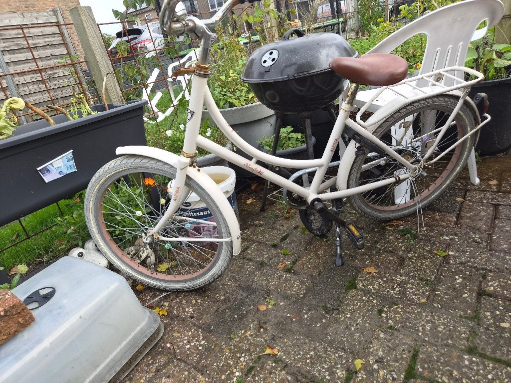 Kinderfietsje gratis af te halen, Fietsen en Brommers, Ophalen, Gebruikt, Terugtraprem, 16 tot 20 inch