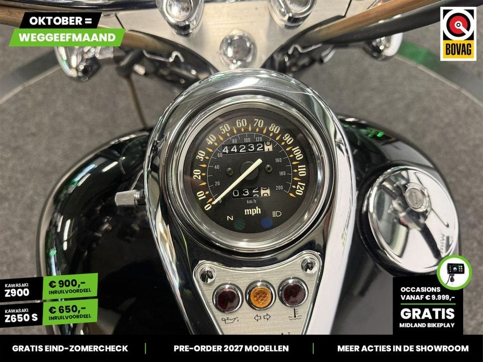 KAWASAKI VN 800 CLASSIC (bj 1996) 44.231 km, Motoren, 2 cilinders, 805 cc, Bedrijf, Onbekend