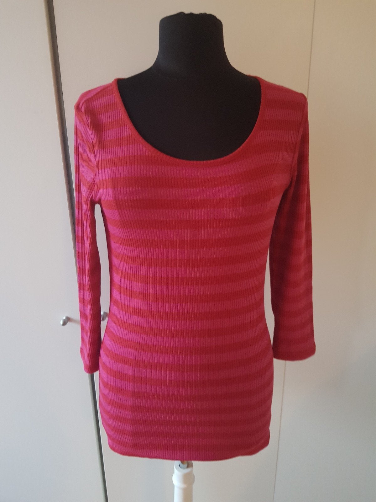 Rood/roze gestreept Madness truitje – maat L *zgan*, Kleding | Dames, Madness, Maat 42/44 (L), Ophalen of Verzenden, Zo goed als nieuw