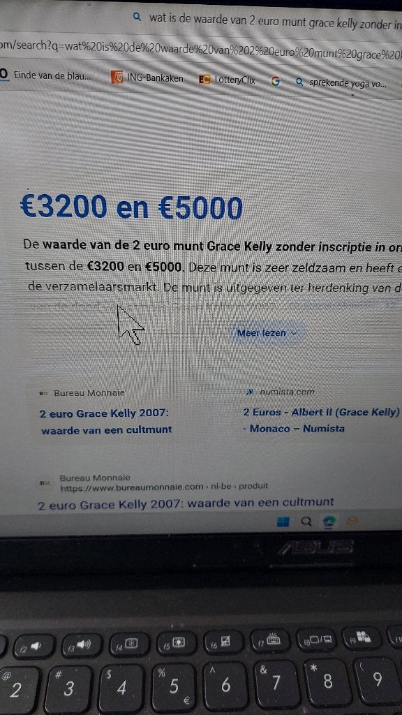 prachtige 2 euro munt grace kelly, Postzegels en Munten, Munten | Europa | Euromunten, Ophalen of Verzenden, Monaco, 2 euro, Losse munt