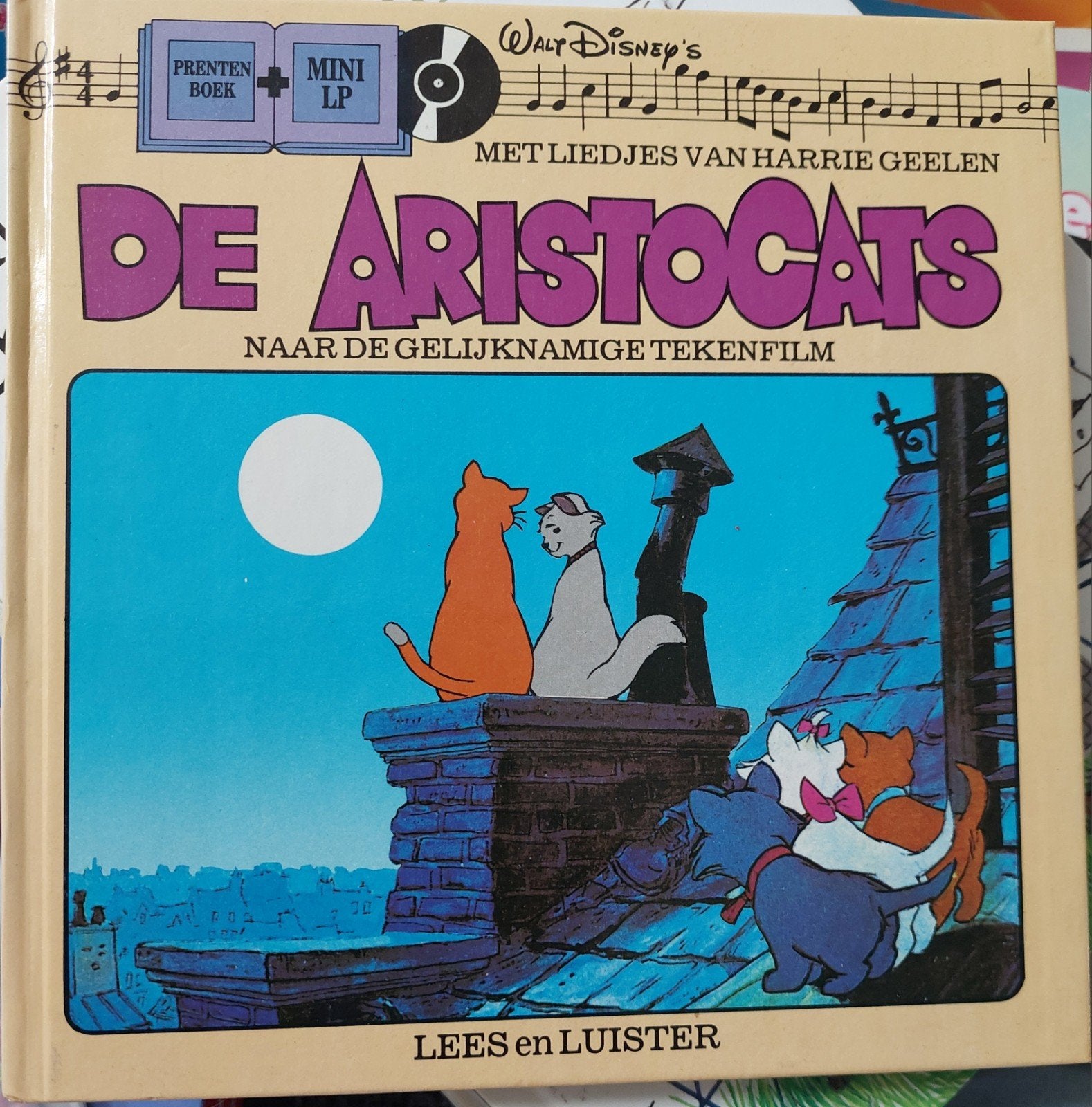 Het Verhaal van De Aristocats met Liedjes + mini LP, Ophalen of Verzenden, Zo goed als nieuw, Walt Disney Productions, Sprookjes