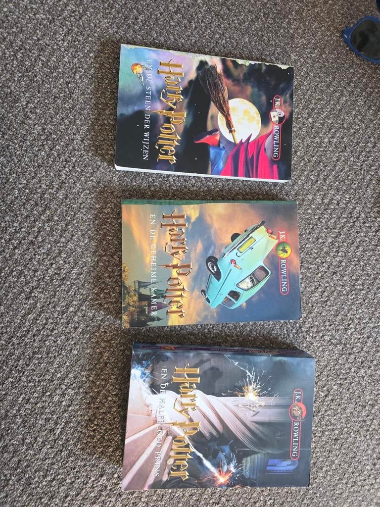 Harry Potter boeken 1, 2 en 6 - Nederlands - Goede staat, Boeken, Ophalen of Verzenden, Gelezen, J.K. Rowling