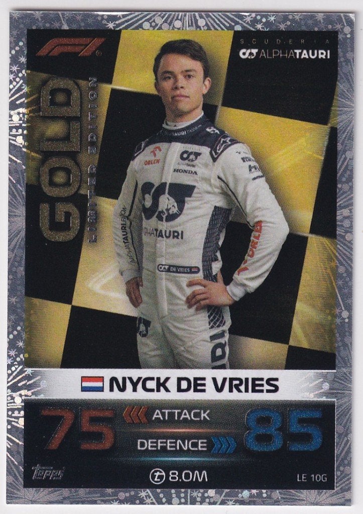Nyck de Vries Gold Limited Edition #LE10G, Verzenden, Nieuw, Formule 1
