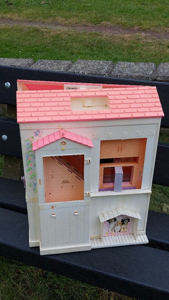 Mega groot barbie huis, Ophalen, Gebruikt, Poppenhuis