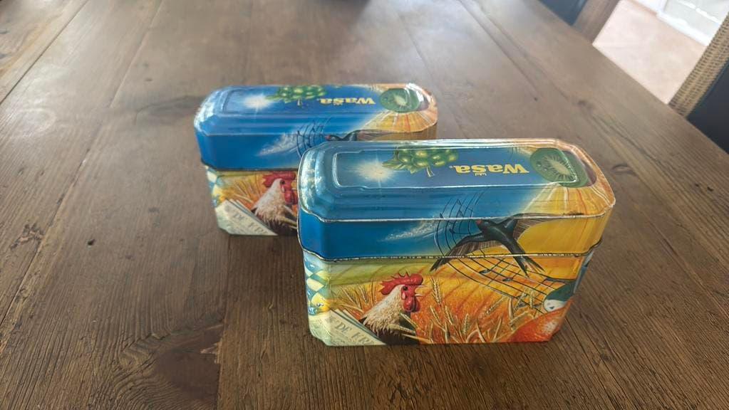 Wasa blikjes (twee stuks ), Verzamelen, Blikken, Ophalen of Verzenden, Zo goed als nieuw, Overige