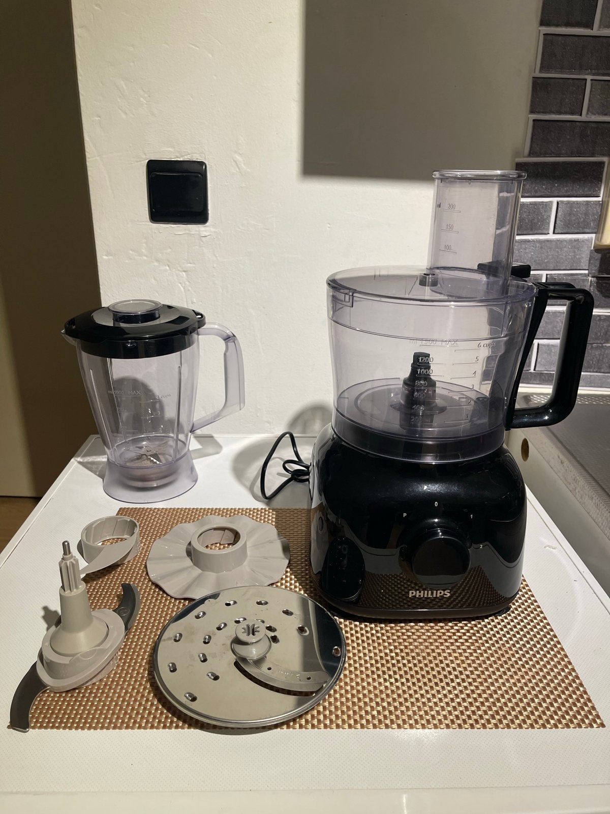 Philips Keukenmachine HR7629 - Zo goed als nieuw | Hoofddorp, Witgoed en Apparatuur, 1 tot 2 liter, Ophalen of Verzenden, Zo goed als nieuw