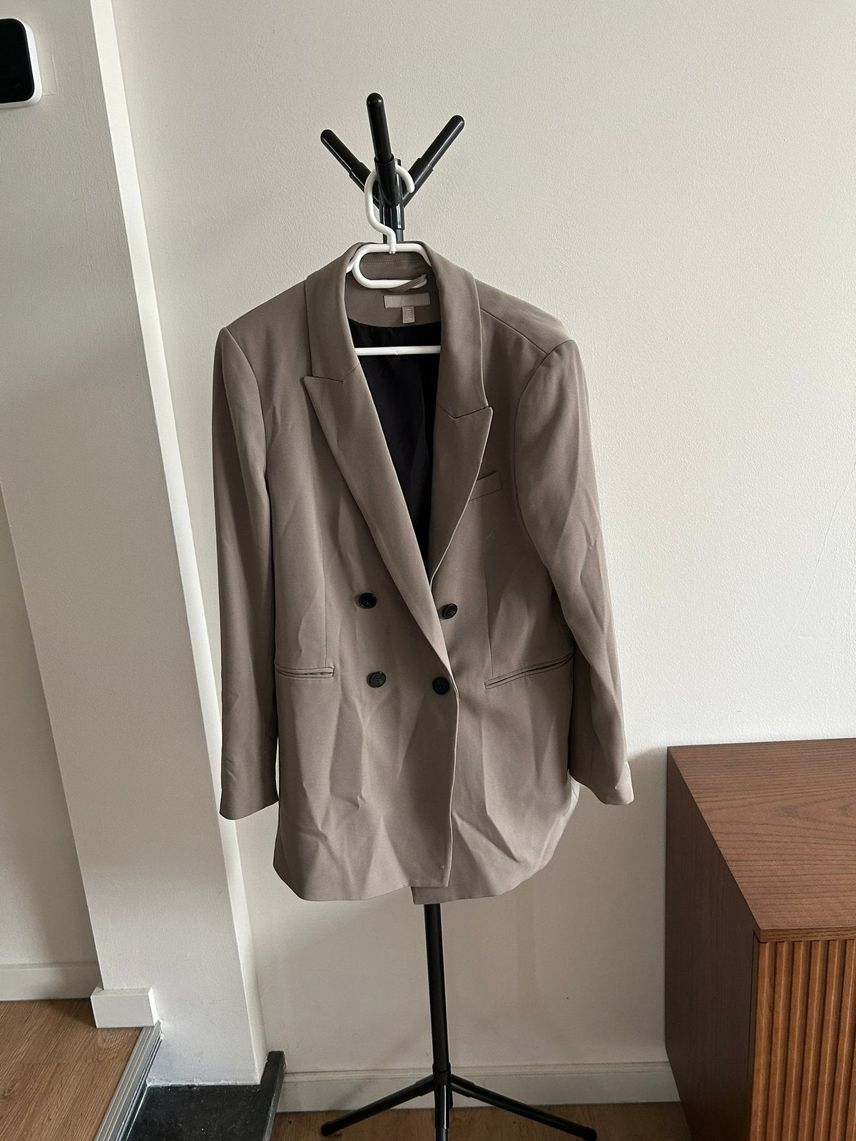 Oversized blazer maat M H&M, Maat 38/40 (M), Bruin, Ophalen of Verzenden, Zo goed als nieuw