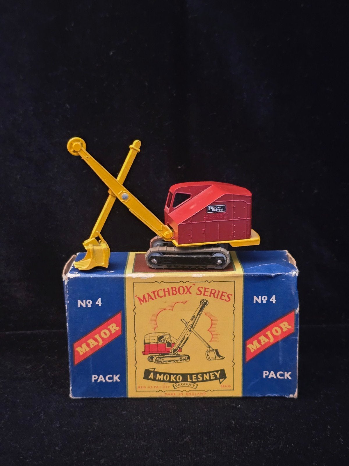 Lesney Matchbox Major Pack nr 4, Ruston Bucyrus Shovel, Ophalen of Verzenden, Gebruikt, Overige typen