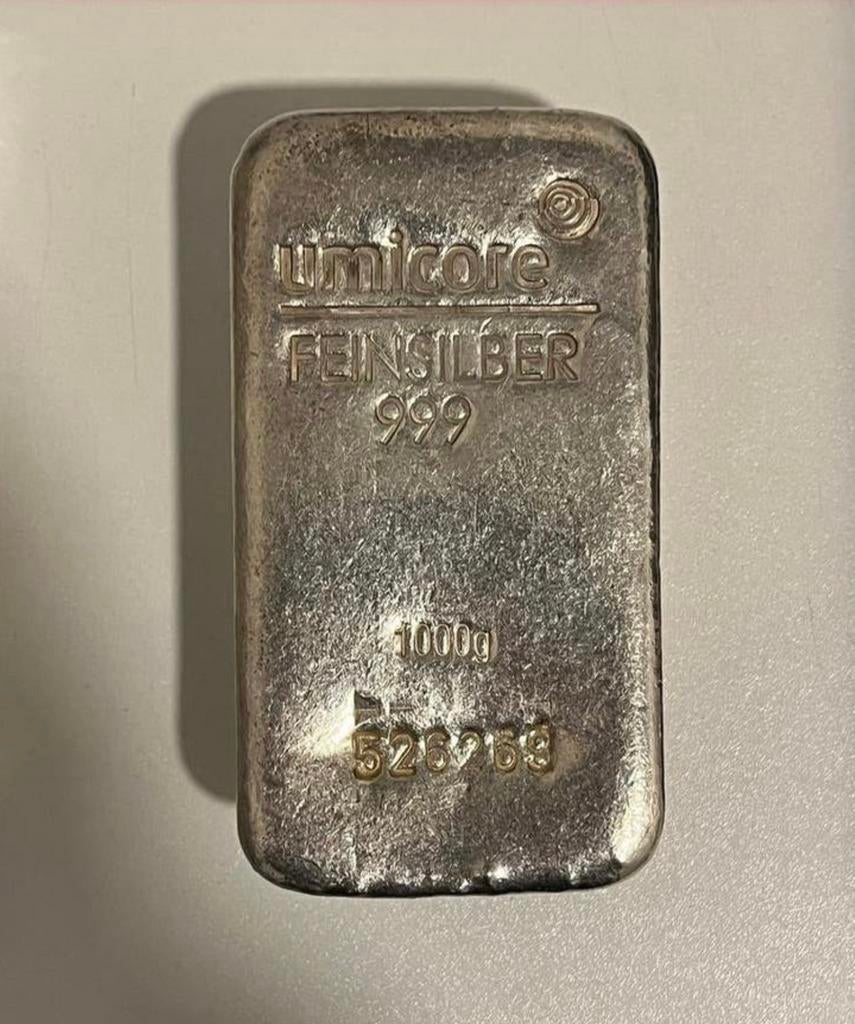 Kilo zilver .999 - Umicore, Ophalen of Verzenden, Zilver