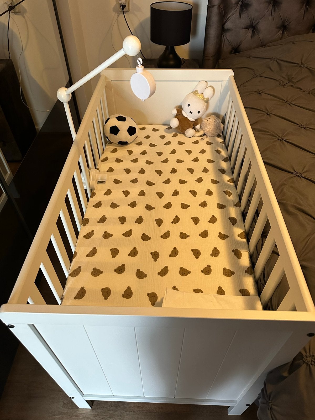 Wit kinderbed met matras., Ophalen of Verzenden, Zo goed als nieuw
