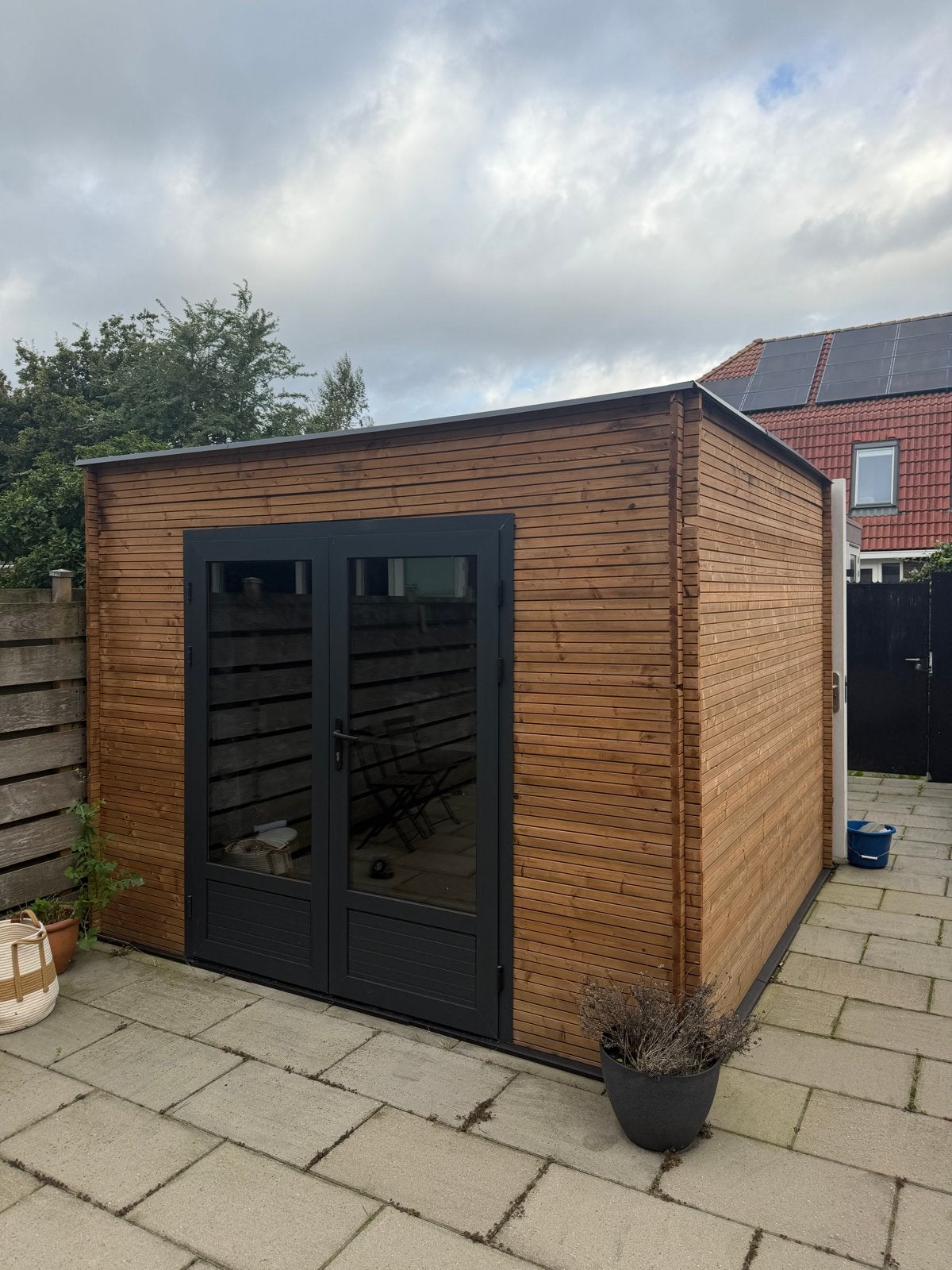 Moderne Tuinhuis/Schuur met Dubbele Deuren 300x300, Ophalen, 250 tot 500 cm, Schuur, 2 ramen