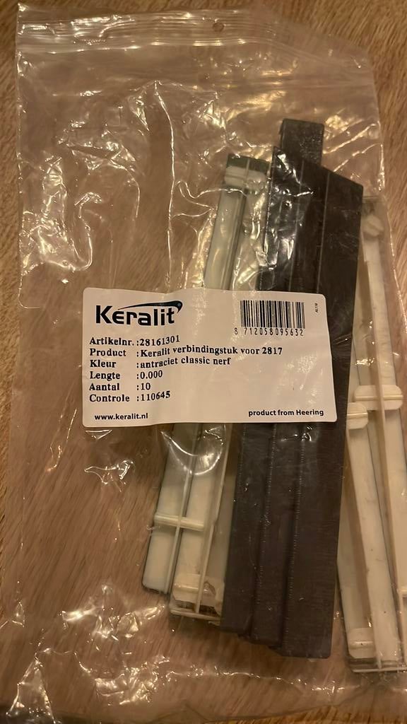 Keralit verbindingsstuk voor 2817 antraciet ral7016 28161301, Ophalen of Verzenden, Zo goed als nieuw, Overige materialen